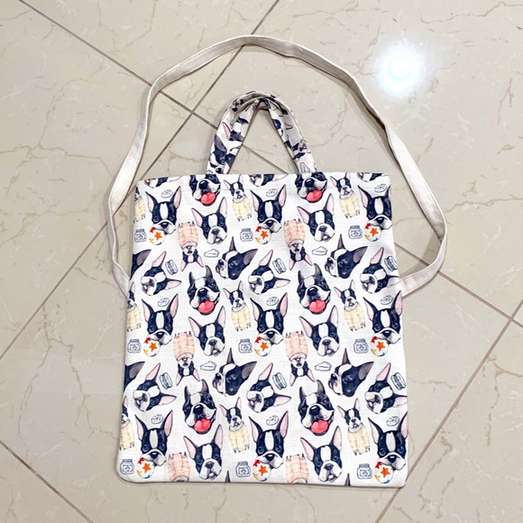 Handbags - Super Cute Dogs All Over Printed Tote Bag